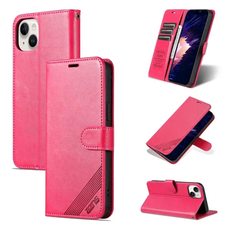 AZNS Schapenvacht Textuur Flip Leren Telefoonhoesje