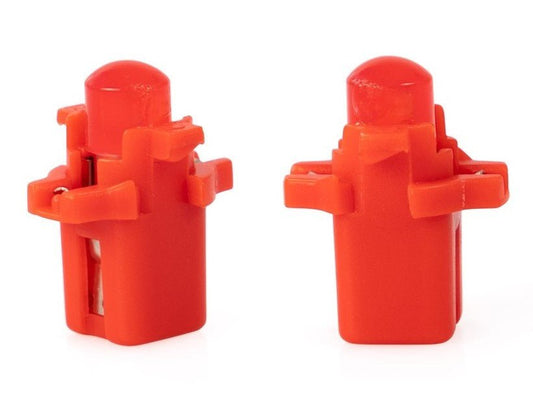 B8.3d autolamp 2 stuks rood | LED dashboardverlichting - knoppen - schakelaars | 12V gelijkstroom