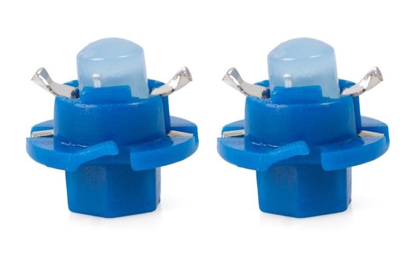 B8.4d autolamp 2 stuks blauw | LED dashboardverlichting - klokken - schakelaars | 12V gelijkstroom