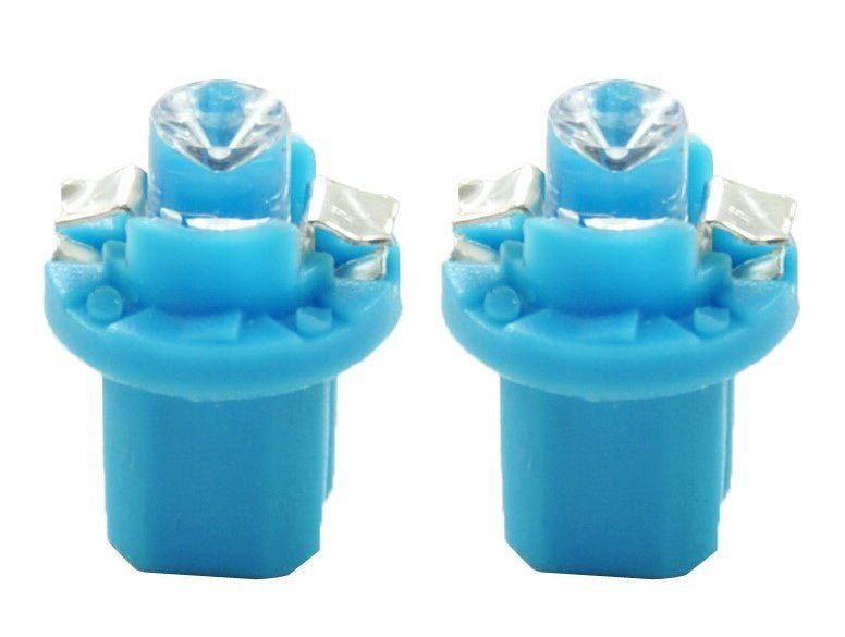 B8.5d autolamp 2 stuks blauw | LED dashboardverlichting - klokken - schakelaars | 12V gelijkstroom