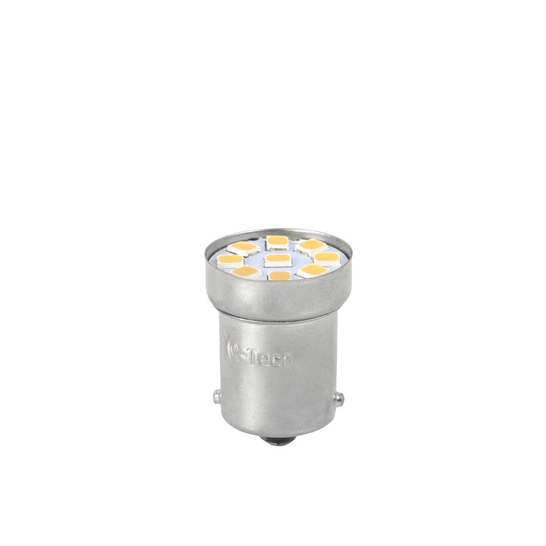 BA15S - 1156 - autolampset - wit | R5W - R10W - P21W - 7506 - 2x 9-SMD LED | 12V DC 
