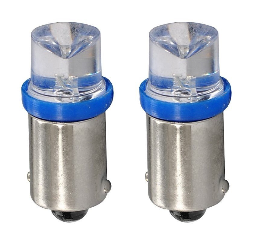 Ba9s autolamp 2 stuks T4W blauw | LED kentekenverlichting/signaalverlichting | 12V gelijkstroom