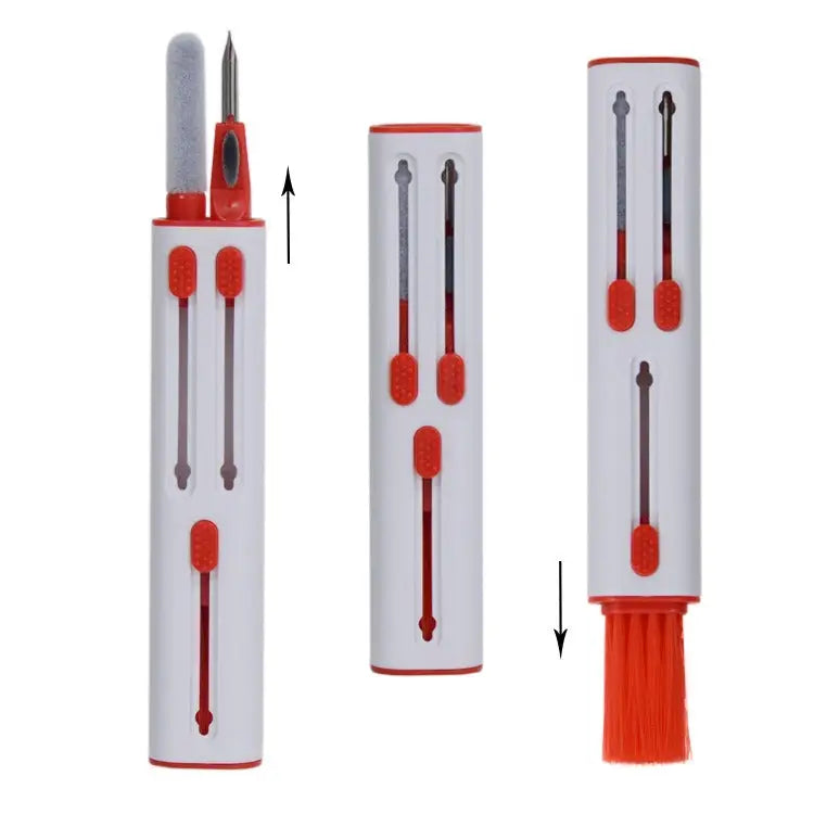 Bluetooth Headphones Earbuds Cleaning Pen, White and Red, White Gray, Black and Red