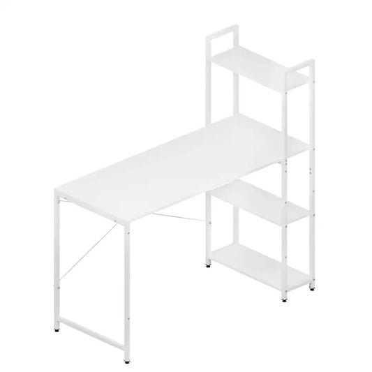 BukkitBow - Bureau met Planken - Hout en Metaal - Verstelbare Zijplank - 120x50x120 cm - 50 kg Draagvermogen