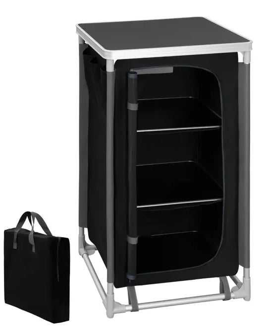 BukkitBow - Campingtafel - Oxford Doek en Aluminium - Met Opbergruimte - Draagbaar - Multifunctioneel