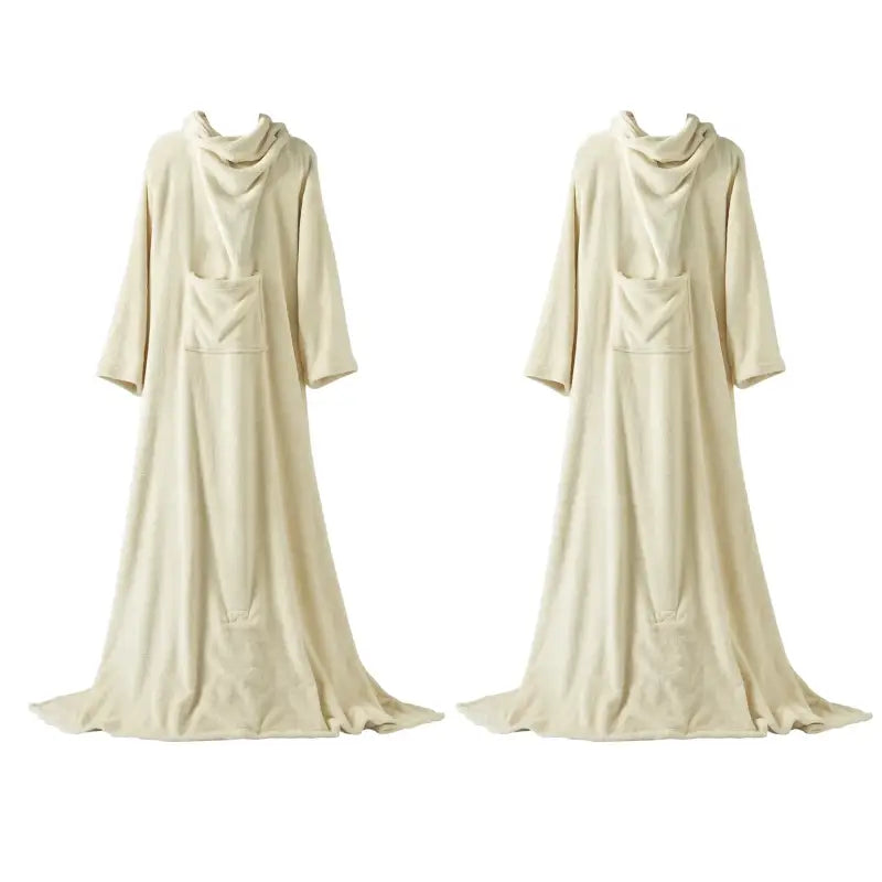 BukkitBow - Flanellen Fleece Deken met Mouwen en Zak - 260 GSM - Verschillende Maten en Kleuren - Lichtgewicht Onesie - Wasbaar