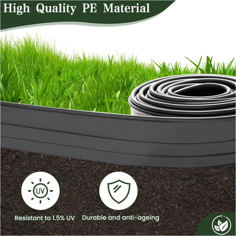 BukkitBow - Flexibele Gazonrand - Kunststof - Buigbaar - Op Maat Knippen - met Verbindingspinnen - 600CM