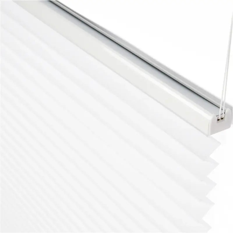 BukkitBow - Geplooid Gordijn / Jaloezië - Aluminium Rail - Wit - Breedte 45-120 cm - Hoogte: 100/130/220 cm - Inclusief Montageset