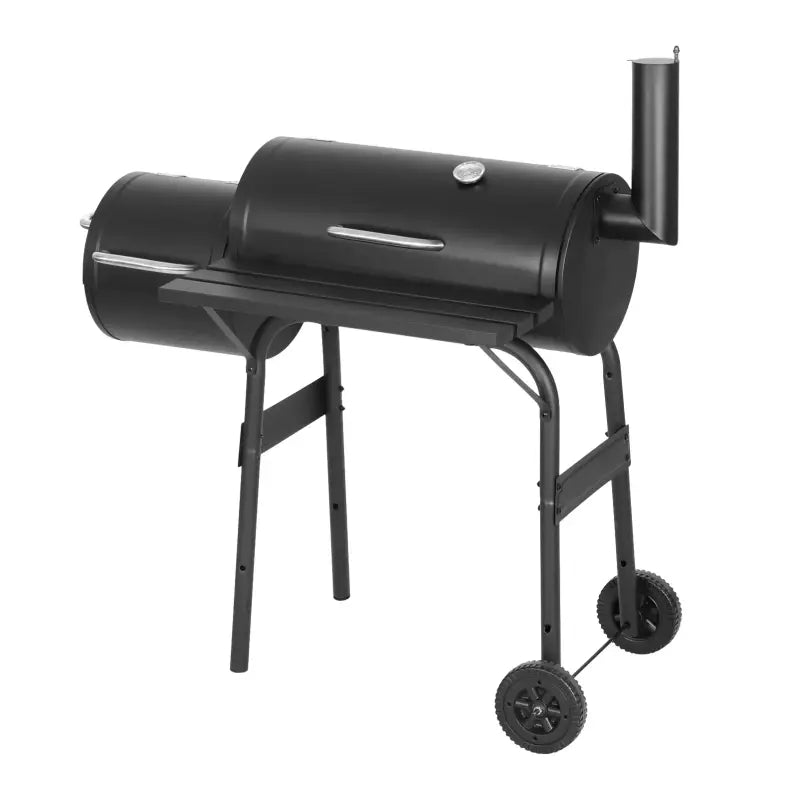 BukkitBow - Houtskoolbarbecue - BBQ van Staal - 3 Grillroosters - 115x53x114 cm - met Uitlaat