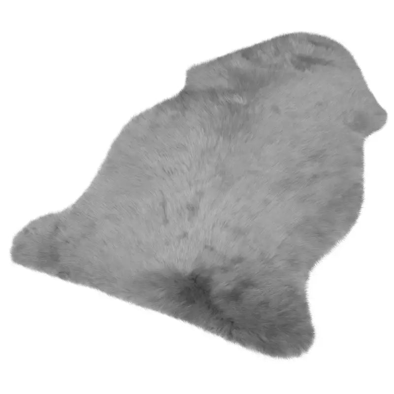 BukkitBow - Lamsvacht / Schapenvacht - 95% Polyester - Verschillende Maten - Licht Grijs - 6cm Dik - Wasbaar