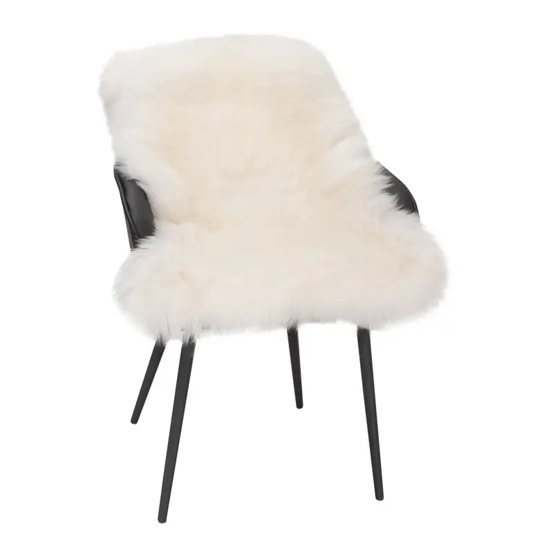 BukkitBow - Lamsvacht / Schapenvacht - 95% Polyester - Verschillende Maten - Wit - 6cm Dik - Wasbaar