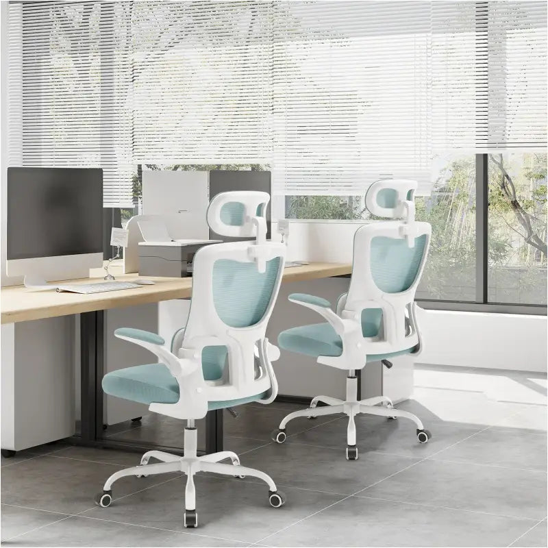 BukkitBow - Luxe Bureaustoel - Mesh/Metaal/PU Wielen - Verstelbare Hoogte en Schommelfunctie - 150 kg Draagvermogen