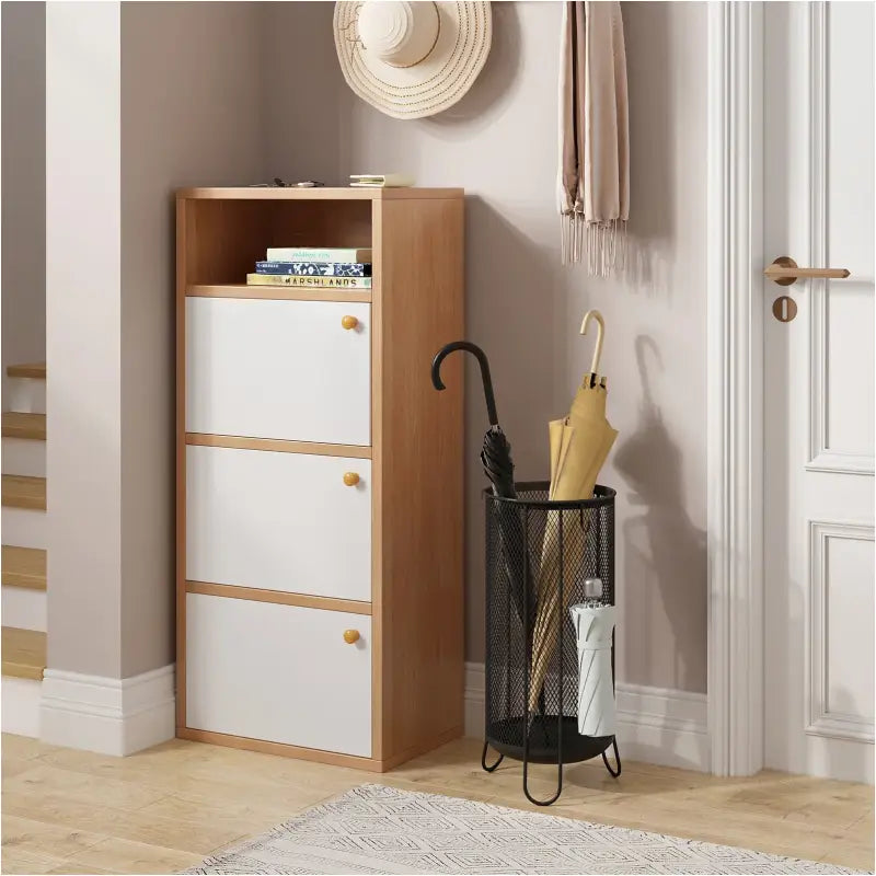 BukkitBow - Luxe Paraplubak - met Water Opvangbak - 4 Ophanghaken - Van Draadrooster