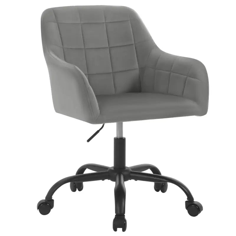 BukkitBow - Moderne Bureaustoel op Wielen - Linnen/Velvet met Metaal/Schuim - Verstelbare Hoogte en 360° Draaibaar