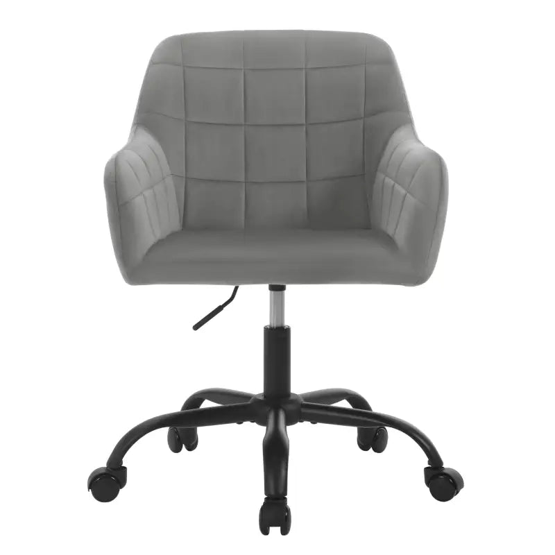 BukkitBow - Moderne Bureaustoel op Wielen - Linnen/Velvet met Metaal/Schuim - Verstelbare Hoogte en 360° Draaibaar