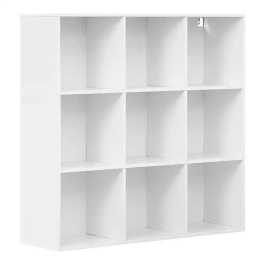 BukkitBow - Open Boekenkast met 9 Vakken - Hout/Melamine Fineer - Met achterwand - Ruimtebesparend en Stabiel - 94x93x29,5 cm