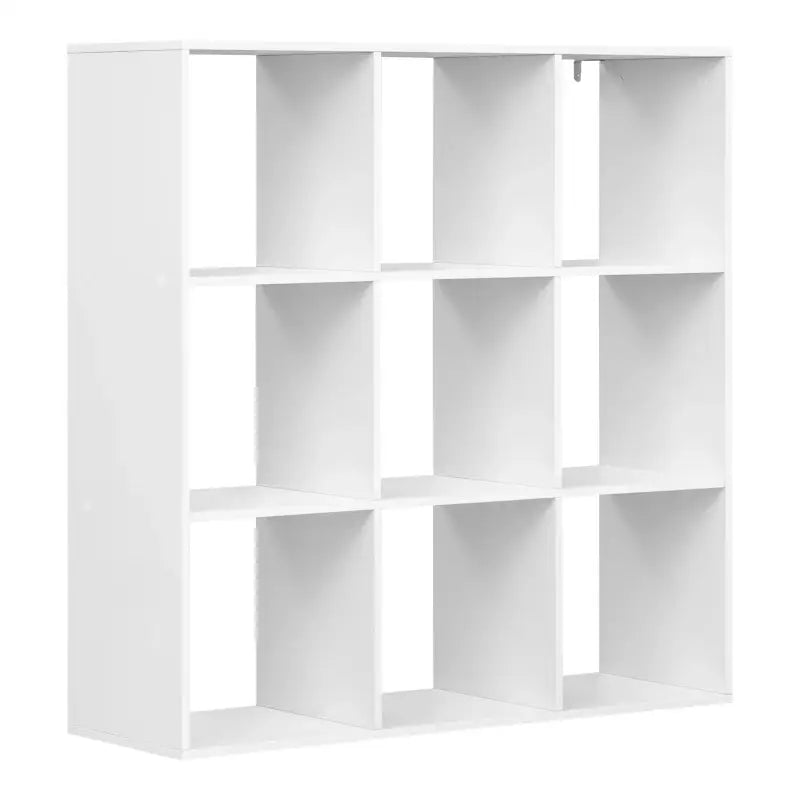 BukkitBow - Open Boekenkast met 9 Vakken - Hout/Melamine Fineer - Open Vakken - Ruimtebesparend en Stabiel - 94x93x29,5 cm