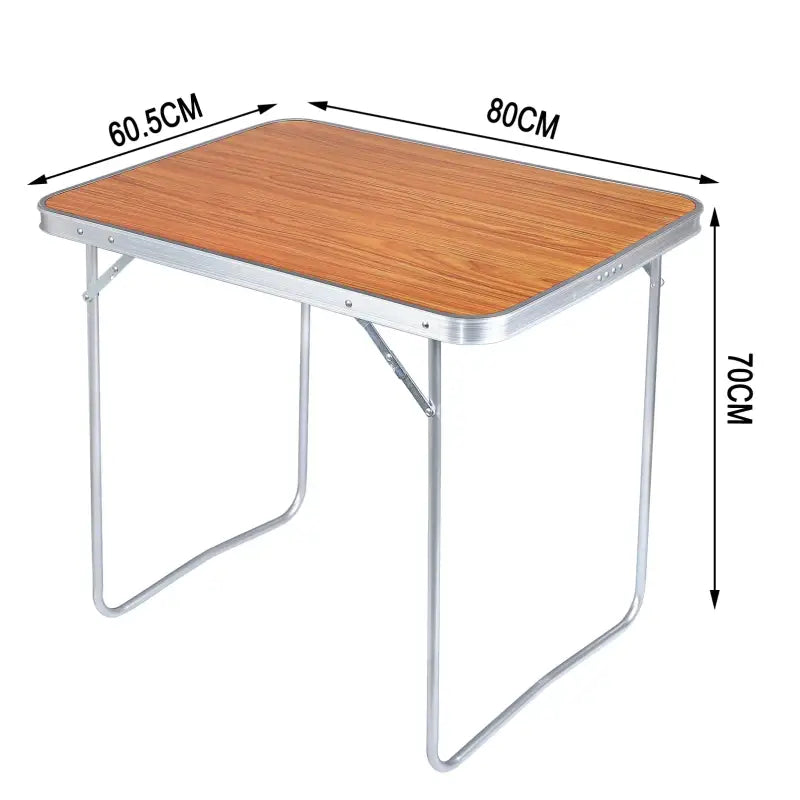 BukkitBow - Opvouwbare Tafel - Aluminium en MDF - Lichtgewicht - 15 kg Draagvermogen