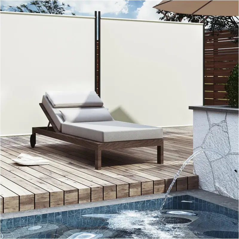 BukkitBow – Privacy Scherm 160g/m² Polyester – 180x177cm Stalen Frame – Voor Binnen en Buiten – Waterdicht en Zonbestendig