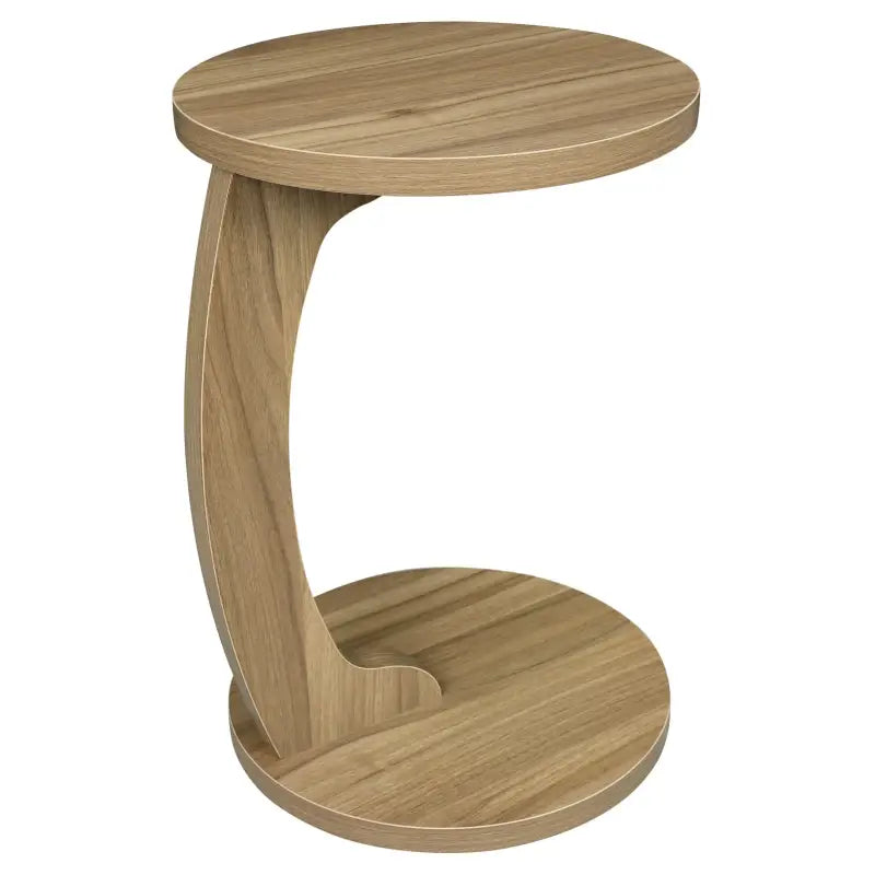 BukkitBow - Ronde Bijzettafel - 38x55 cm - C-vormig - Ruimtebesparend Ontwerp