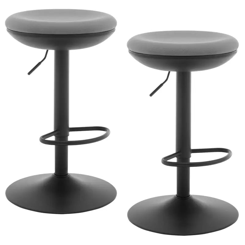 BukkitBow - Set van 2 Verstelbare Barkrukken - Elastische Stof/Metaal - 360° Draaiend en Ruimtebesparend