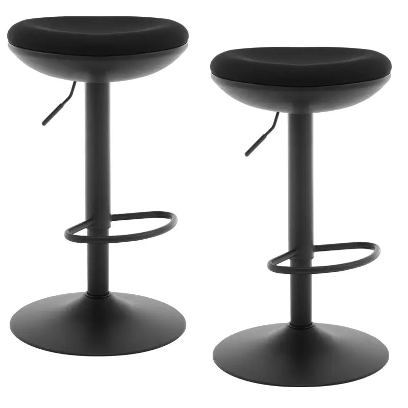 BukkitBow - Set van 2 Verstelbare Barkrukken - Elastische Stof/Metaal - 360° Draaiend en Ruimtebesparend