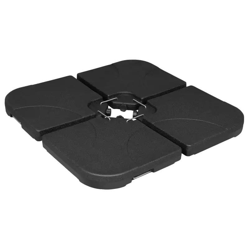 BukkitBow - Set van 4 Vulbare Parasol Voetplaten - Parasolvoet / Poot Met Metalen Handvatten - Weerbestendig