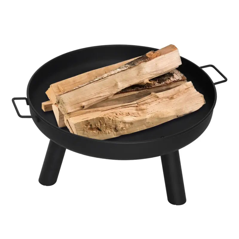 BukkitBow - Terras Vuurkorf / Camping Barbecue / Vuurschaal - Hittebestendige Coating - 61CM Doorsnede - Zwart