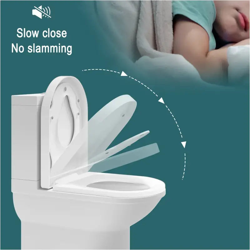 BukkitBow - Toiletbril met Softclose - Toiletbril / Toiletzitting Met Magnetisch Kinderzitje - Antibacterieel