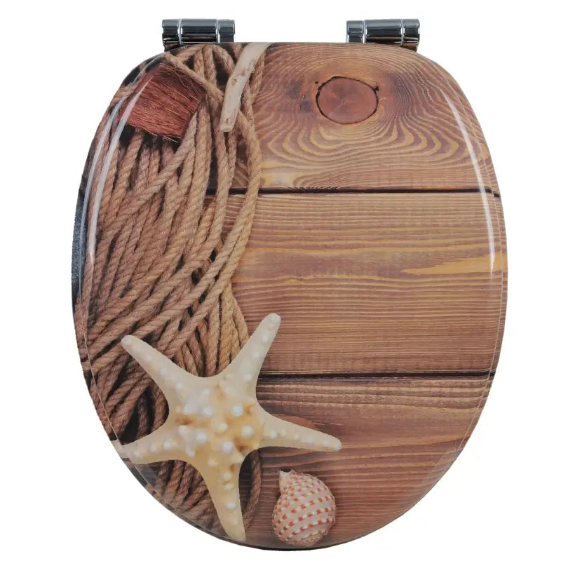 BukkitBow - Toiletbril met Softclose - Toiletbril / Toiletzitting met Print - Antibacterieel - V2