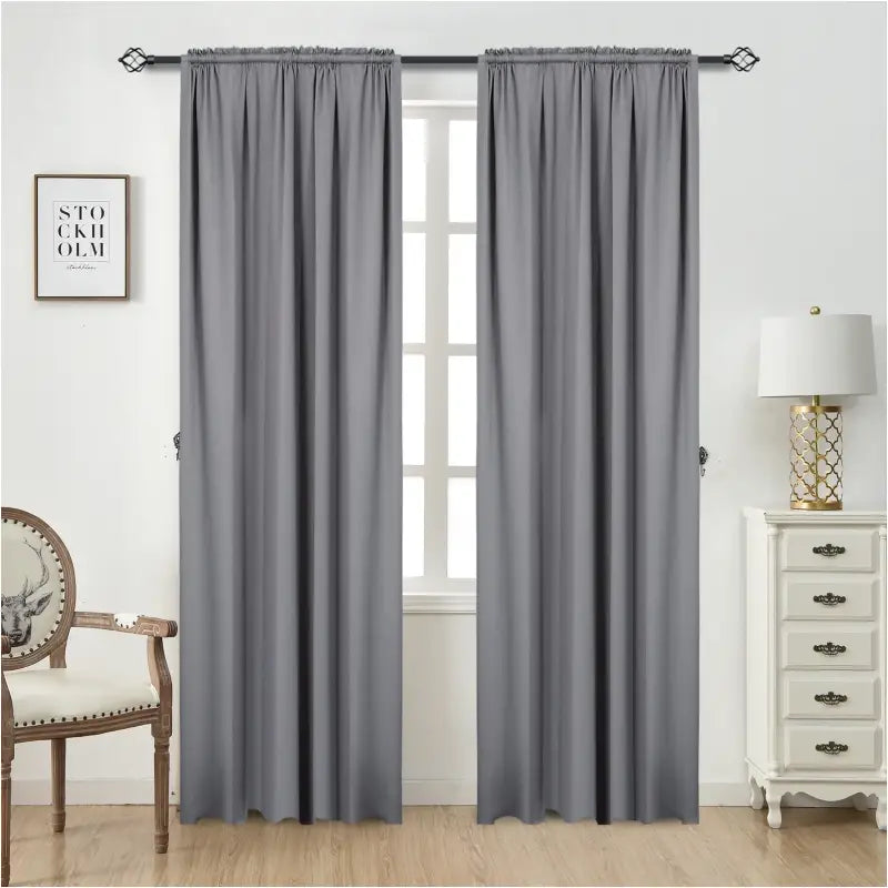 BukkitBow - Verduisteringsgordijnen - Zware Stof - Verschillende Lengtes en Breedtes - Set van 2 Gordijnen - 90%-95% Verduisterend