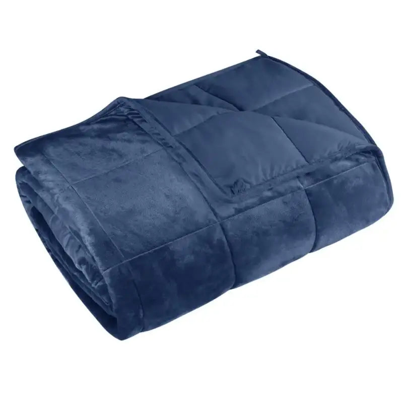 BukkitBow - Verzwaringsdeken - Gewogen Deken van Microfiber en Polyester - Blauw - Verlicht Stress en Angst