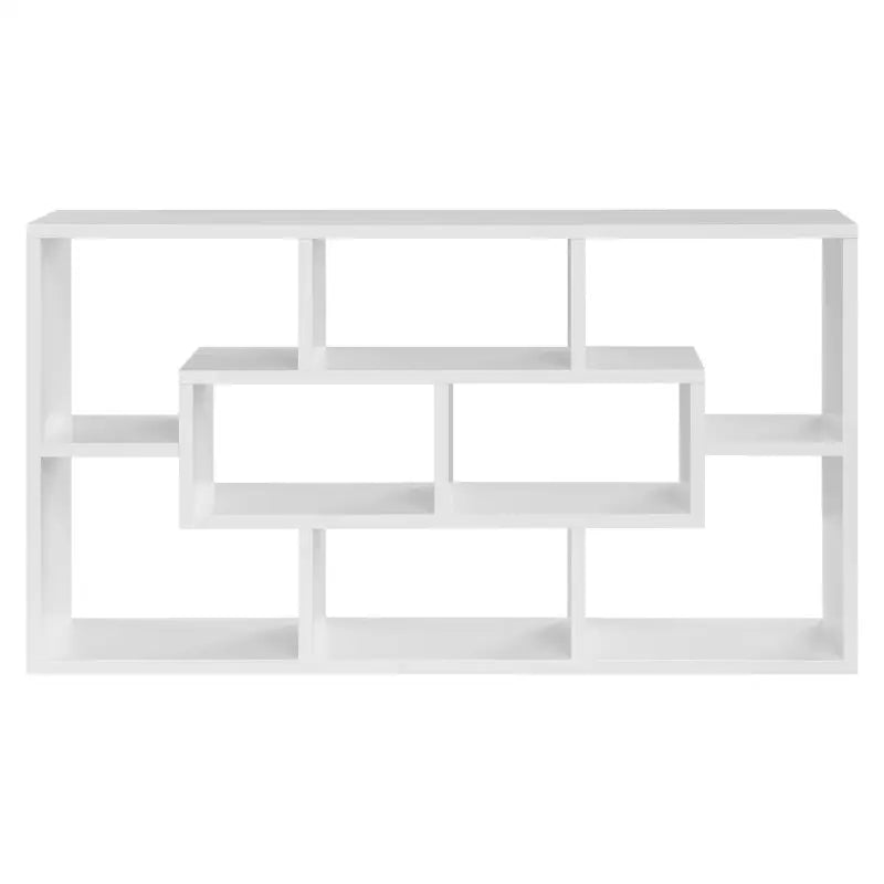 BukkitBow - Wandplank / Wandkast - Hangende Kast met 8 Vakken - Gemaakt van Stevig Hout - 85x48x16CM