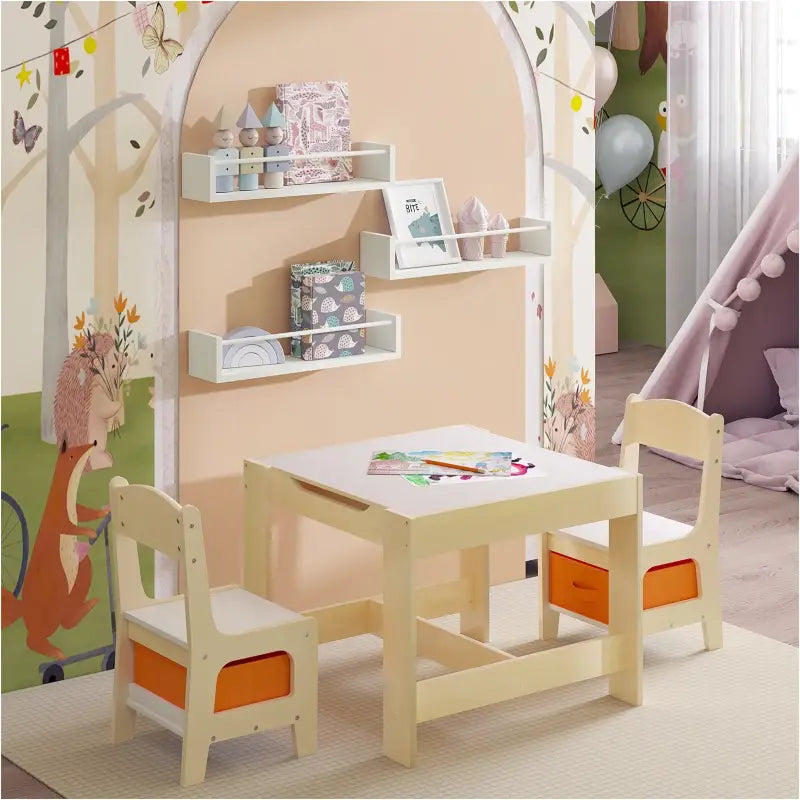 BukkitBow - Wandplanken - Zwevende Rekken - 3 Stuks - 40CM Breed - Wit