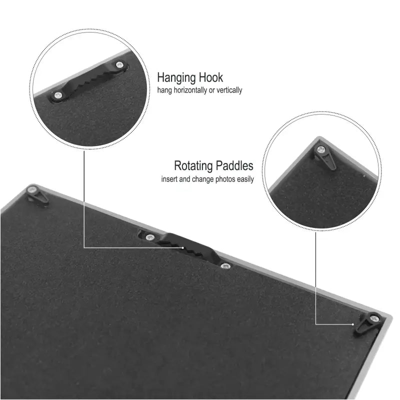 BukkitBow - Witte Multi Fotolijst - 10 Delige Fotolijst - Stevig Plexiglas - Geschikt voor 10x15cm Foto's - 54,5x49cm 