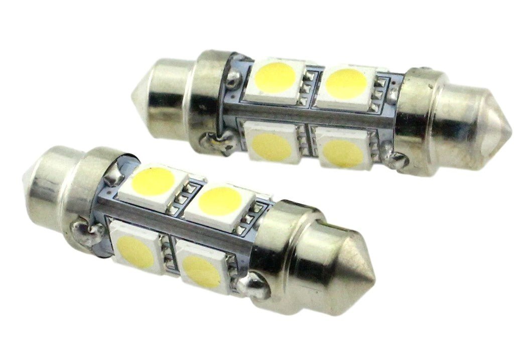 C5W 39mm autolamp 2 stuks | LED-slinger | 8-SMD daglichtwit 6000K | 12 Volt - 2,2 Watt