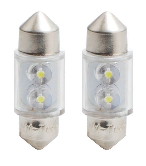C5W 31mm autolamp 2 stuks wit | LED festoon | SV8.5 0.13W - 12V DC