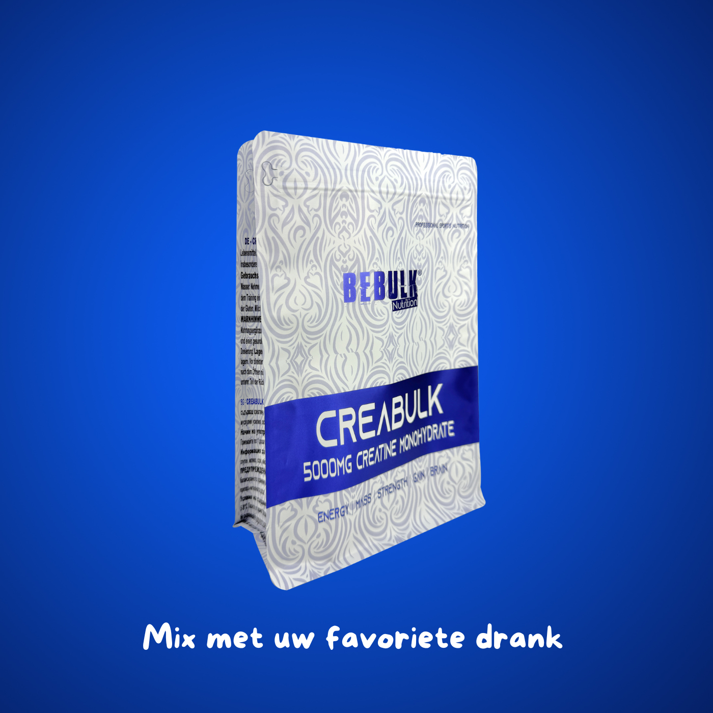 CreaBulk - 100% Creatine Monohydraat - BeBulk Nutrition 