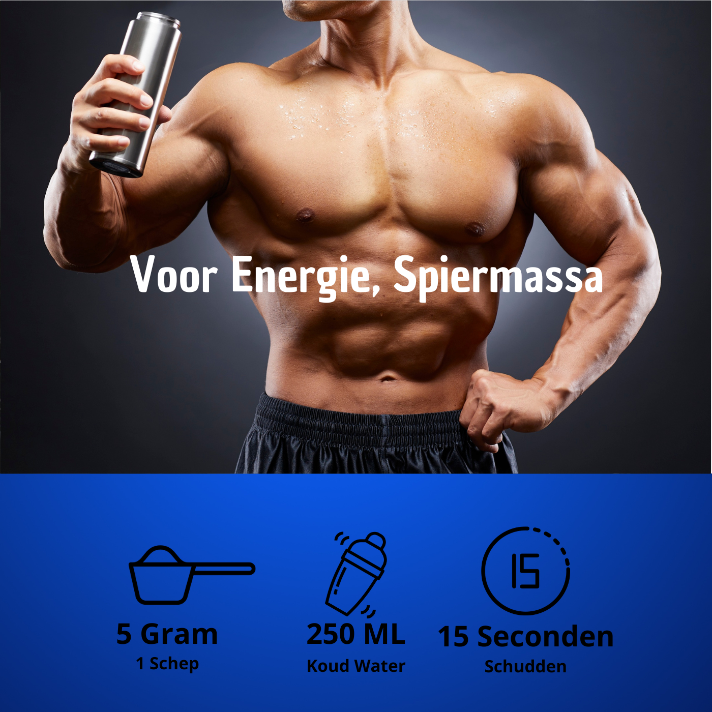 CreaBulk - 100% Creatine Monohydraat - BeBulk Nutrition 