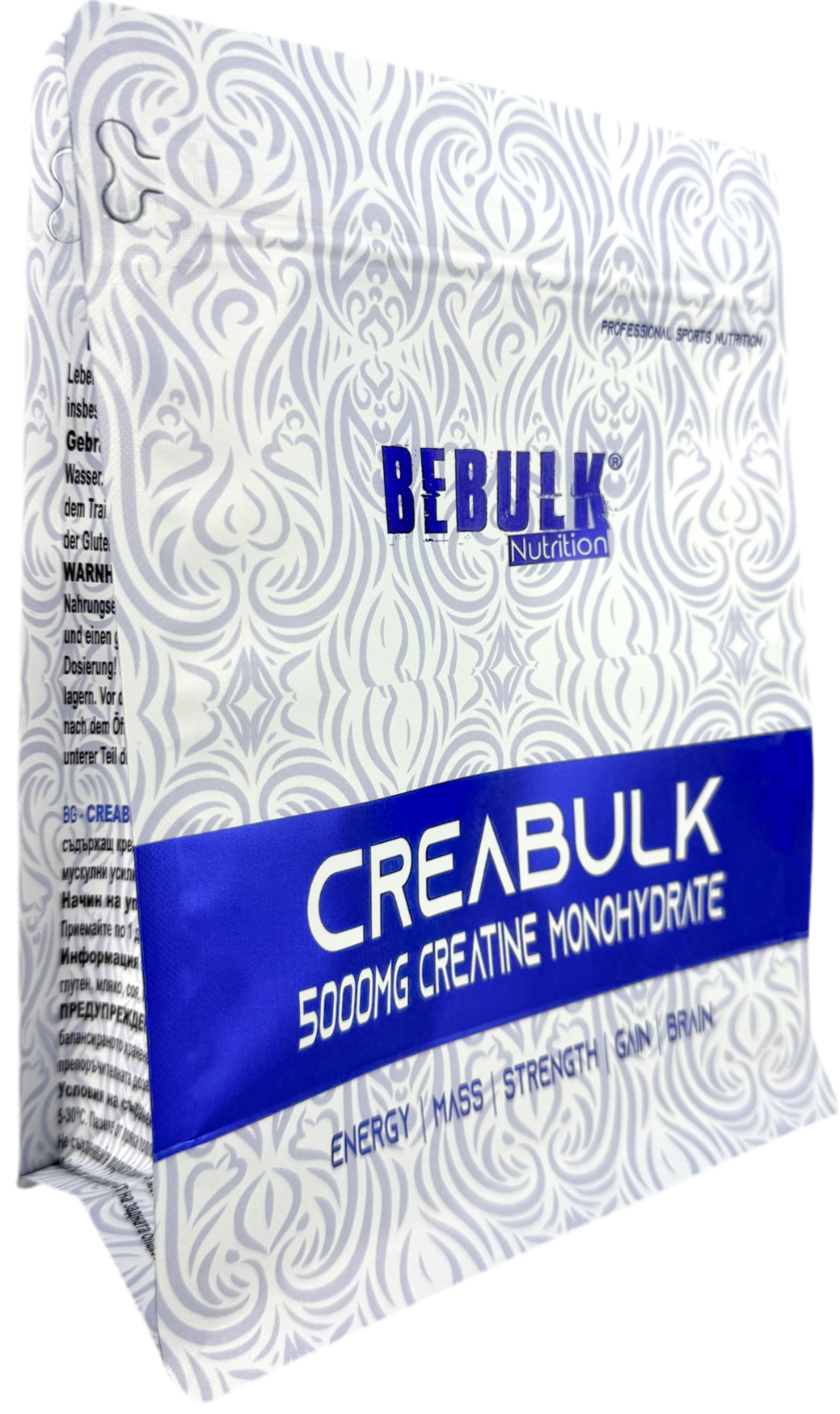 CreaBulk - 100% Creatine Monohydraat - BeBulk Nutrition 