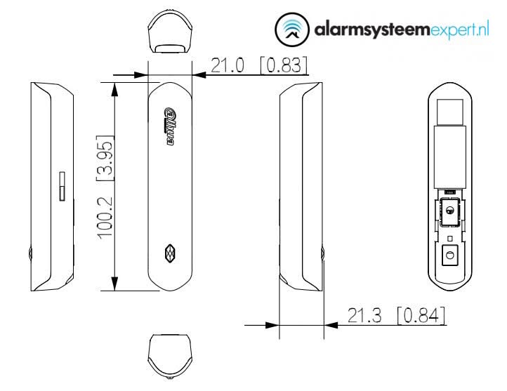 DHI-ARD324-W2(868), Magneetcontact Draadloos /Trildetector/Kanteldetector