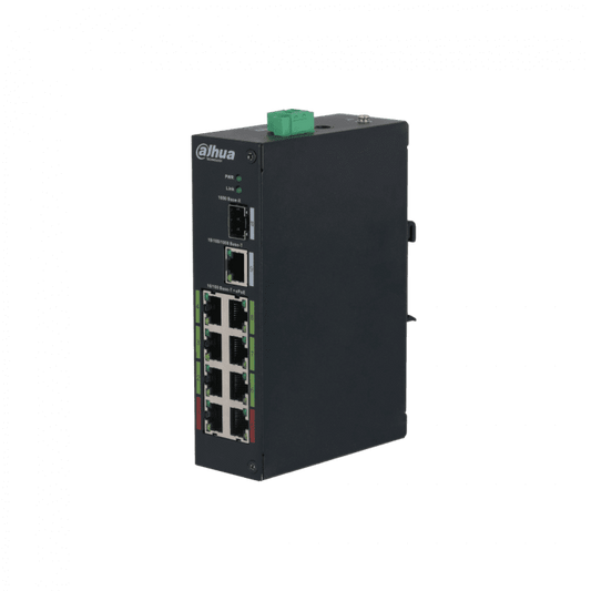 LR2110-8ET-120-V2, 8x PoE-switch (120W), 1x uplink, 1x SFP 