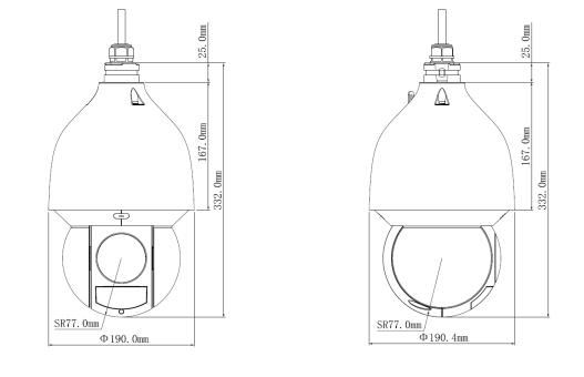 SD5A4325GB-HNR WizSense serie, autotracking, 4MP Starlight 32x optische zoom IP PTZ Camera