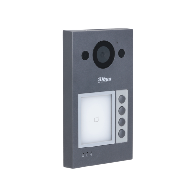 VTO3311Q-WP, Video Intercom 4 knops buitenpost PoE en WiFi met Proximity