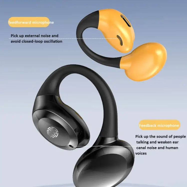 Ear-hook Wireless Earphones OWS Waterproof Touch Control Sports Earbuds