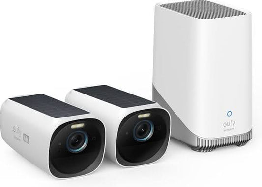 Eufycam E40, Duopack met 2 draadloze 2K camera's en Homebase 3