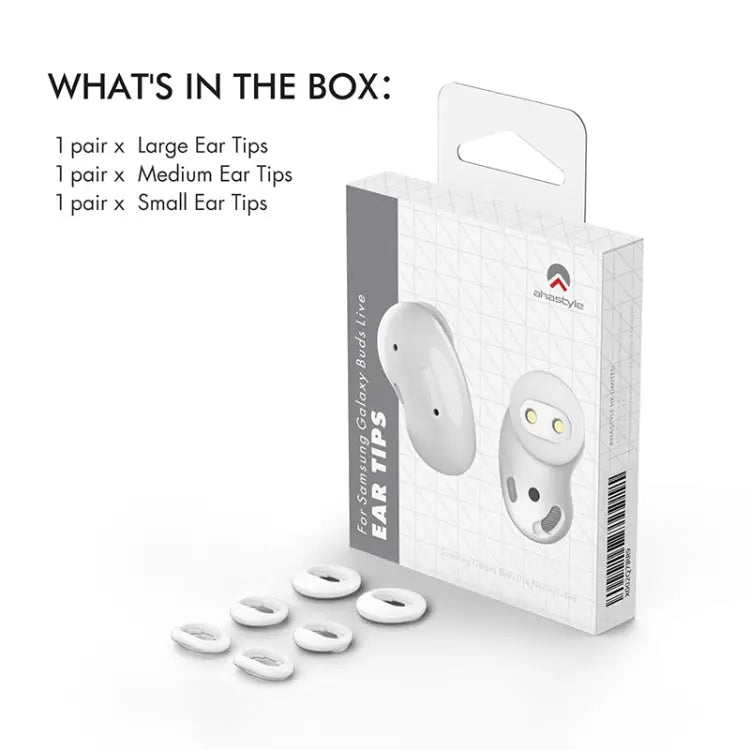 For Samsung Galaxy Buds Live AhaStyle PT132 S+M+L Silicone Earbud