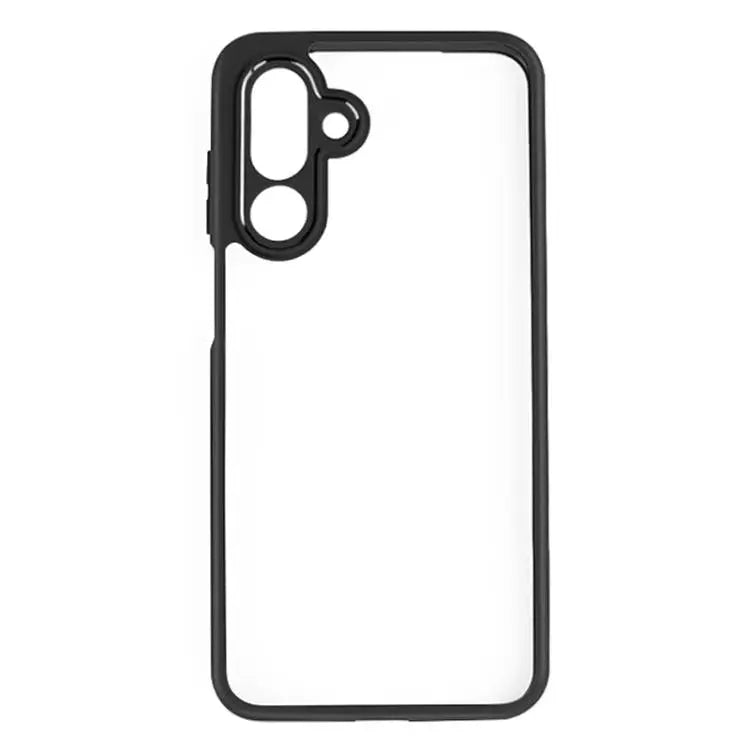 Voor Samsung Galaxy M36 5G India Frosted TPU + Transparant PC-telefoonhoesje (zwart)