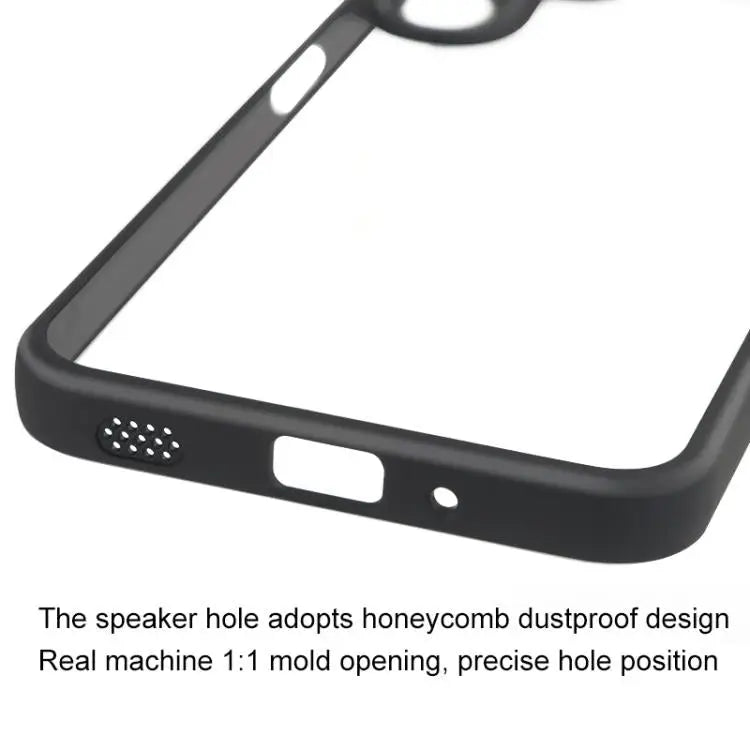 Voor Samsung Galaxy M36 5G India Frosted TPU + Transparant PC-telefoonhoesje (zwart)