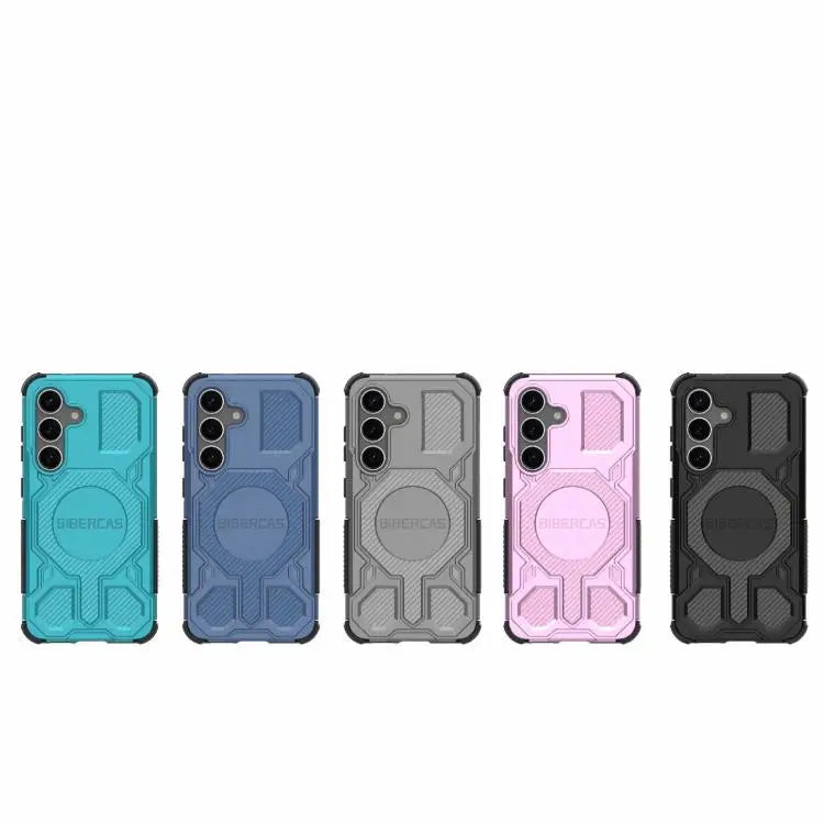 Voor Samsung Galaxy S25 5G BIBERCAS Real Color Series MagSafe schokbestendige telefoonhoes (zwart)